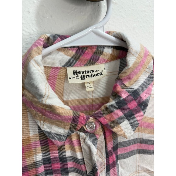 Hester Orchard Fall Pink Flannel Women's Size Small - Picture 2 of 3